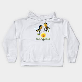 Busy Bees make Happy Flowers - makes the world go around Kids Hoodie